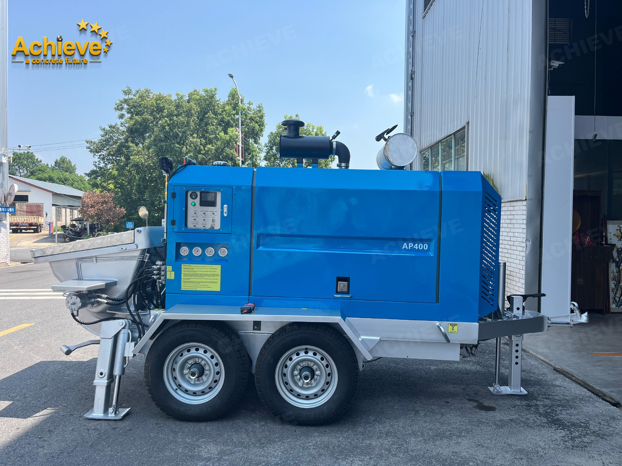 ACHIEVE ACHIEVE AP400 Concrete Trailer Pump For Australia/US EPA /CE Version 【ACHIEVE】100% BRAND NEW !!! - Бетононасос стационарный: фото 2 ACHIEVE ACHIEVE AP400 Concrete Trailer Pump For Australia/US EPA /CE Version 【ACHIEVE】100% BRAND NEW !!! - Бетононасос стационарный: фото 2