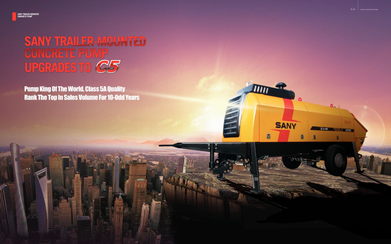 SANY 【ACHIEVE】TOP CONDITION!!! demo new low hours Sany Concrete Trailer Pump 2015 HBT6016C-5D - Бетононасос стационарный: фото 5 SANY 【ACHIEVE】TOP CONDITION!!! demo new low hours Sany Concrete Trailer Pump 2015 HBT6016C-5D - Бетононасос стационарный: фото 5
