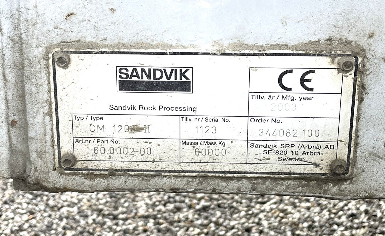 SANDVIK CM 1208 - Мобильная дробилка: фото 3 SANDVIK CM 1208 - Мобильная дробилка: фото 3