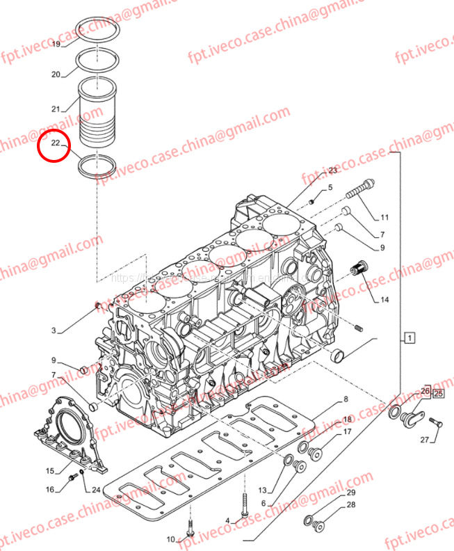 FPT IVECO CASE Cursor9 F2CFE614A*B041/F2CGE614F*V004 5802431166 CYLINDER LINER WASHER0.08mm/0.1mm/0.12mm/0.14mm/504128648 504128649 504128650 504128651 - Поршень/ Кольцо/ Втулка для Грузовиков: фото 2 FPT IVECO CASE Cursor9 F2CFE614A*B041/F2CGE614F*V004 5802431166 CYLINDER LINER WASHER0.08mm/0.1mm/0.12mm/0.14mm/504128648 504128649 504128650 504128651 - Поршень/ Кольцо/ Втулка для Грузовиков: фото 2