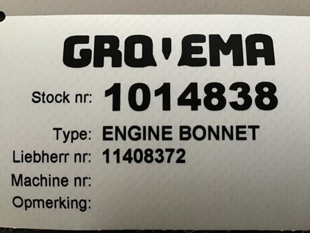 Liebherr Engine Bonnet - Капот: фото 5 Liebherr Engine Bonnet - Капот: фото 5