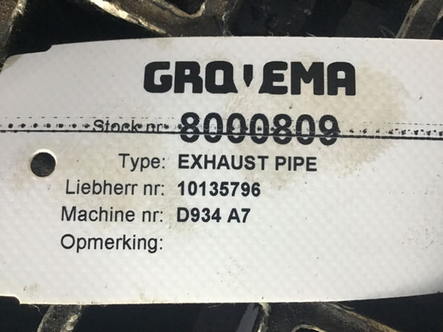 Liebherr Exhaust Pipe - Выхлопная труба: фото 5 Liebherr Exhaust Pipe - Выхлопная труба: фото 5