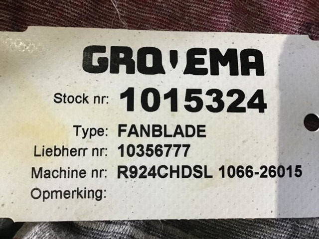 Система охлаждения Liebherr Fan Blade: фото 6