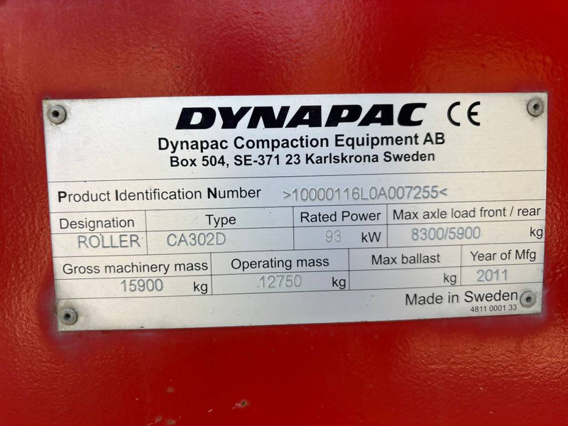 Dynapac CA 302 D - Каток: фото 5 Dynapac CA 302 D - Каток: фото 5