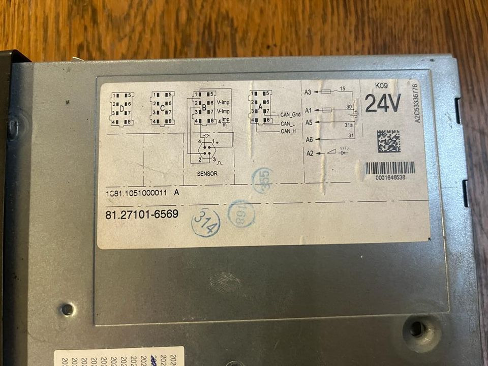 MAN TGX TGS TGA TGL Tachograph 81.27101-6569 - Тахограф для Грузовиков: фото 2 MAN TGX TGS TGA TGL Tachograph 81.27101-6569 - Тахограф для Грузовиков: фото 2