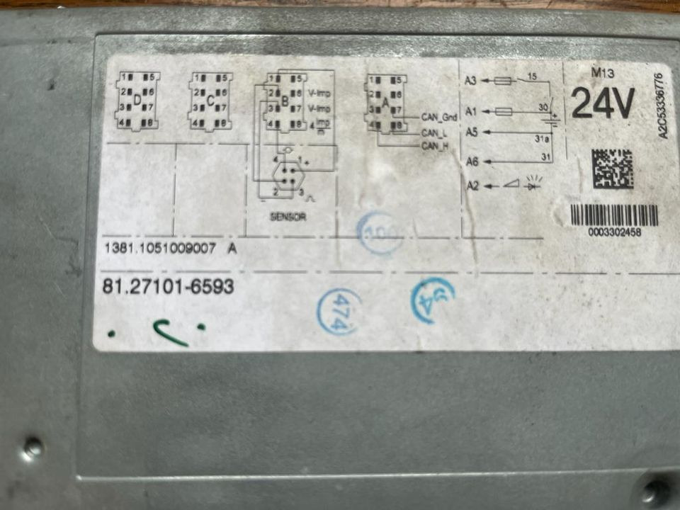MAN TGX TGS TGA TGL Tachograph 81.27101-6593 - Тахограф для Грузовиков: фото 2 MAN TGX TGS TGA TGL Tachograph 81.27101-6593 - Тахограф для Грузовиков: фото 2