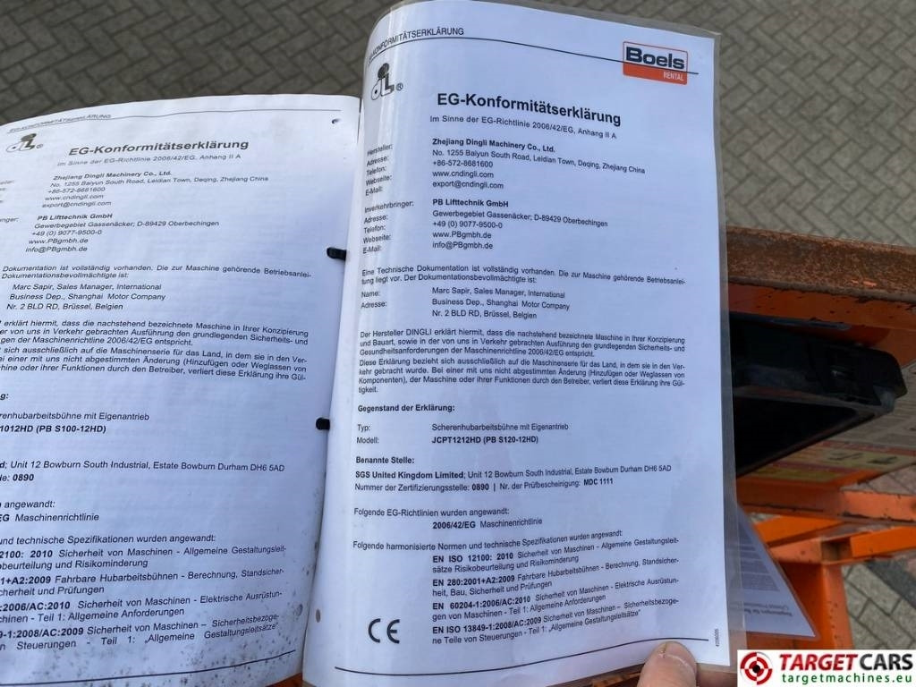 Ножничный подъемник PB Lifttechnik S140-12EC Electric Scissor Work Lift 1380cm: фото 28 Ножничный подъемник PB Lifttechnik S140-12EC Electric Scissor Work Lift 1380cm: фото 28