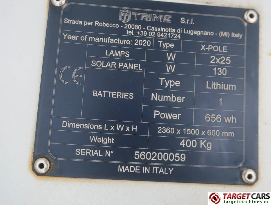 Осветительная мачта Trime X-Pole Solar Panel 50W Led Tower Light: фото 10