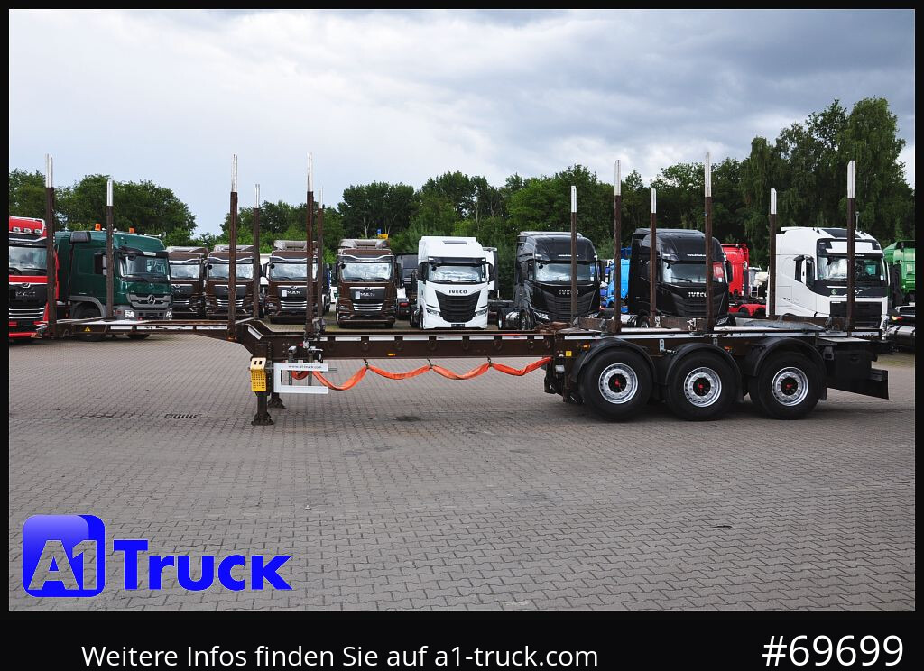 Полуприцеп лесовоз DOLL H3L-14XL Holz Tele, Lenkachse 275 tkm.: фото 12