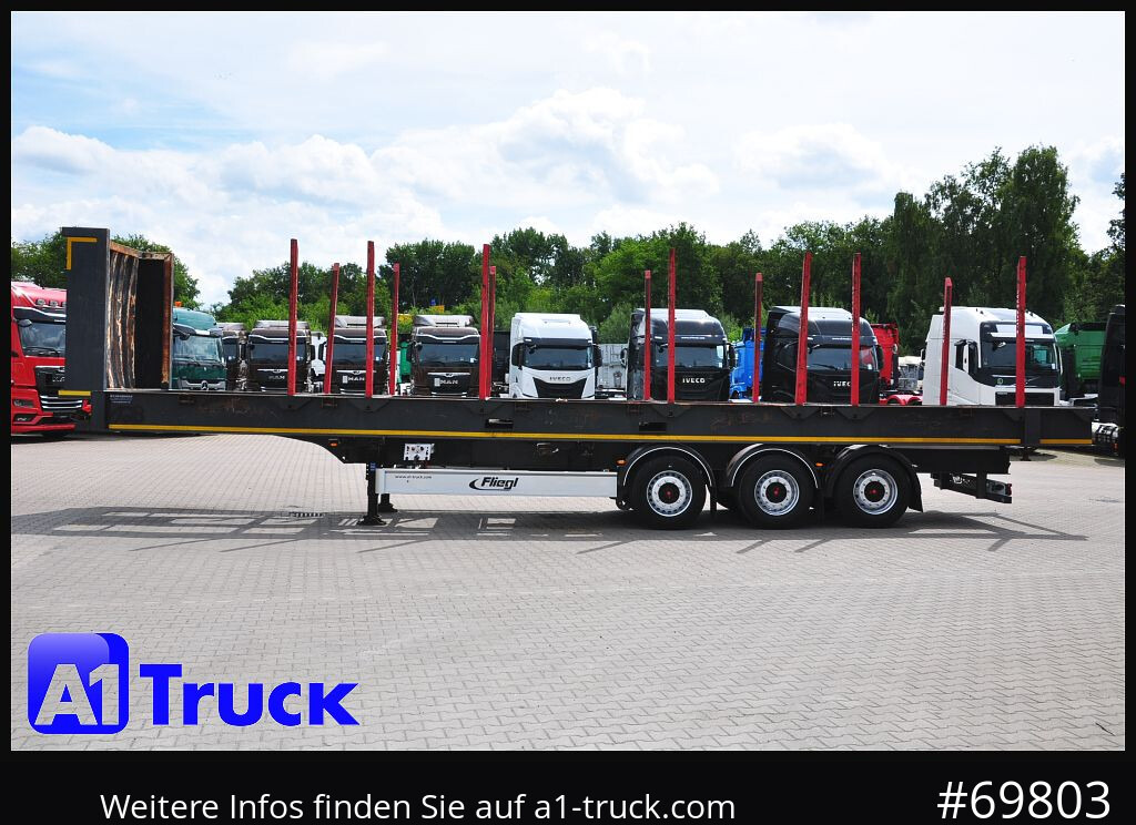 Полуприцеп лесовоз FLIEGL SDS01, Langholz, Containeraufbau, Liftachse,: фото 12