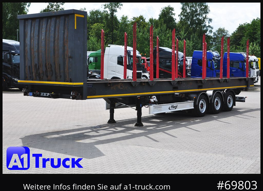 Полуприцеп лесовоз FLIEGL SDS01, Langholz, Containeraufbau, Liftachse,: фото 13