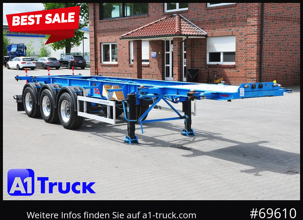 ROHR ADR, Alufelgen, 20- 30 Fuss Container - Полуприцеп-контейнеровоз/ Сменный кузов: фото 1 ROHR ADR, Alufelgen, 20- 30 Fuss Container - Полуприцеп-контейнеровоз/ Сменный кузов: фото 1