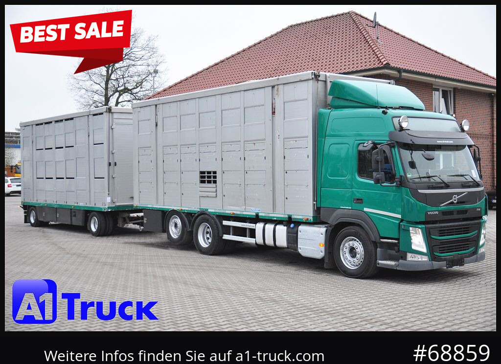 VOLVO FM 460, Menke-Jansen, 3 Stock, - Грузовик для перевозки животных: фото 1 VOLVO FM 460, Menke-Jansen, 3 Stock, - Грузовик для перевозки животных: фото 1