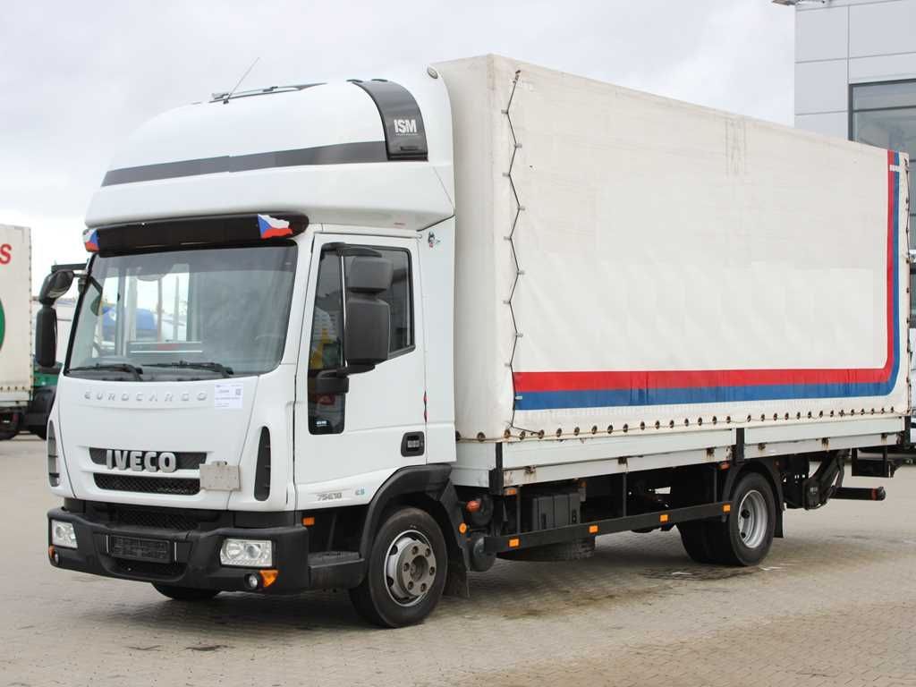 Iveco EUROCARGO 75E18, TAIL LIFT, SLEEPING CABIN - Тентованный фургон: фото 1 Iveco EUROCARGO 75E18, TAIL LIFT, SLEEPING CABIN - Тентованный фургон: фото 1
