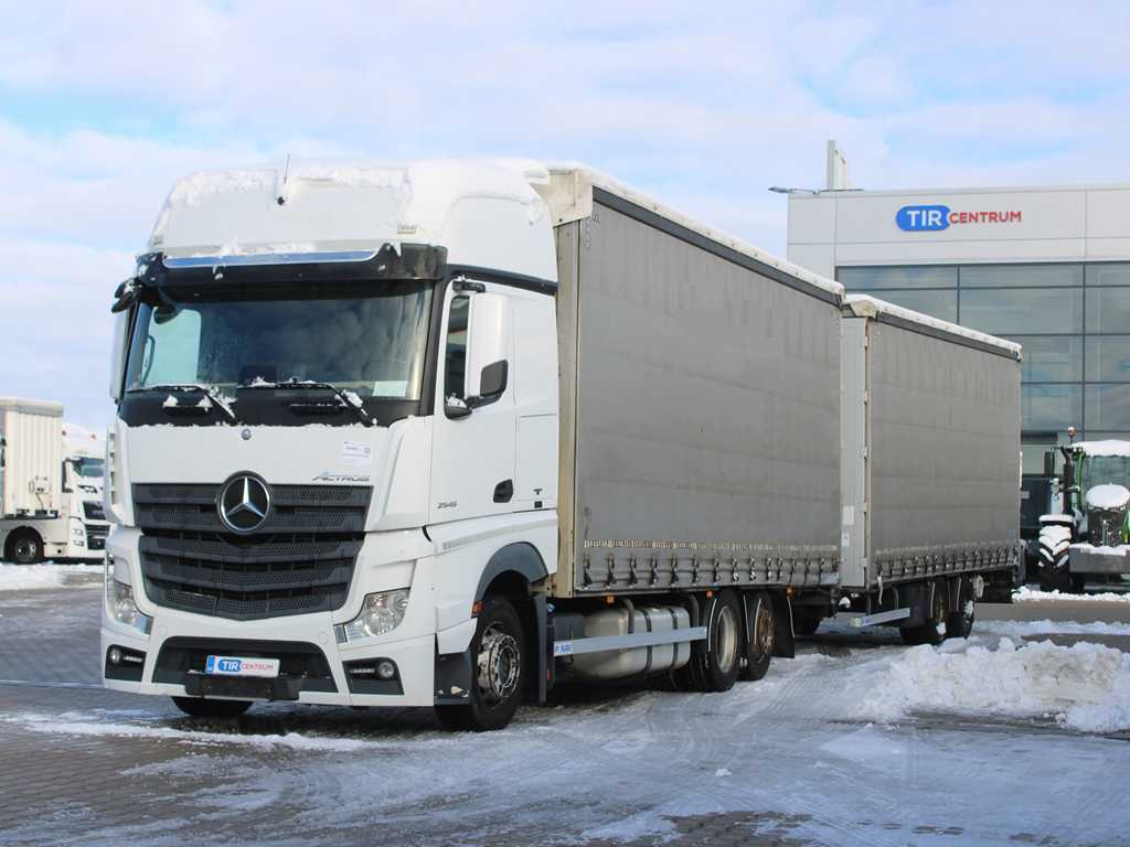 Mercedes-Benz Actros 2545, 6X2, EURO 6, AIR SUSPENSION, DRIVE-THROUGH + PANAV - Тентованный грузовик: фото 1 Mercedes-Benz Actros 2545, 6X2, EURO 6, AIR SUSPENSION, DRIVE-THROUGH + PANAV - Тентованный грузовик: фото 1