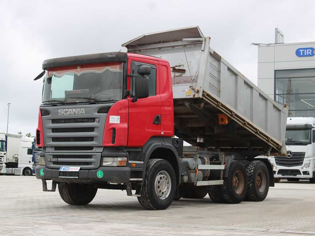 Scania R 420 CB 6X4 ,THREE-SIDED,EURO 4,RETARDER,13m³ - Самосвал: фото 1 Scania R 420 CB 6X4 ,THREE-SIDED,EURO 4,RETARDER,13m³ - Самосвал: фото 1