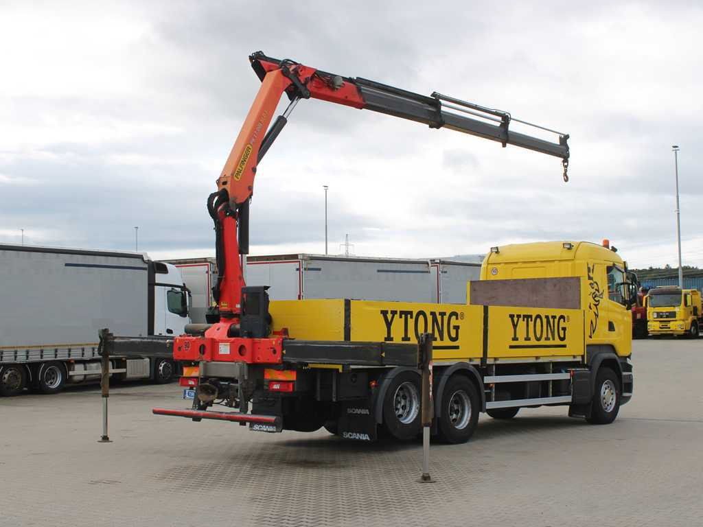 Scania R450, 6X2, EURO 6, SIDE, HYDRAULIC ARM PALFINGER PK 17.001 - Грузовик бортовой/ Платформа: фото 4 Scania R450, 6X2, EURO 6, SIDE, HYDRAULIC ARM PALFINGER PK 17.001 - Грузовик бортовой/ Платформа: фото 4