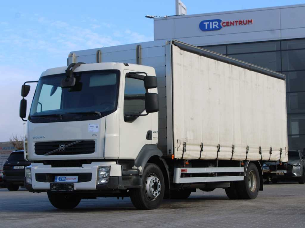 Volvo FL 240, EURO 5, HYDRAULIC FRONT, TIRES 80% - Тентованный грузовик: фото 1 Volvo FL 240, EURO 5, HYDRAULIC FRONT, TIRES 80% - Тентованный грузовик: фото 1