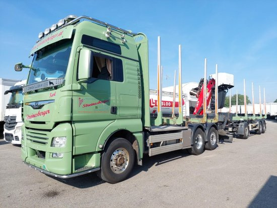 MAN TGX 26.500 6x4x4 Holztransporter, Motor Neu - Лесовоз, Автоманипулятор: фото 1 MAN TGX 26.500 6x4x4 Holztransporter, Motor Neu - Лесовоз, Автоманипулятор: фото 1