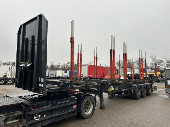 Schwarzmüller Holzauflieger 10 Rungenpaare SAF Achsen, Liftachse - Полуприцеп лесовоз: фото 1 Schwarzmüller Holzauflieger 10 Rungenpaare SAF Achsen, Liftachse - Полуприцеп лесовоз: фото 1