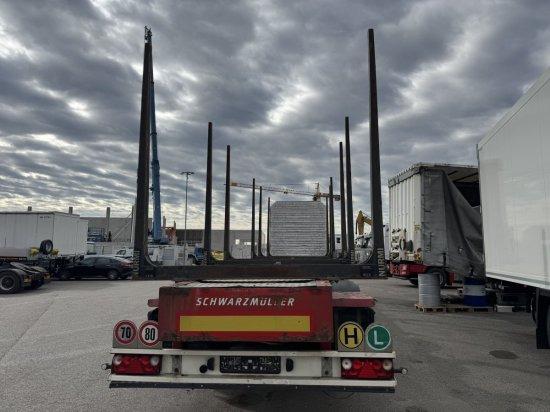 Schwarzmüller Holzauflieger 6 Rungenpaare, BPW-Achsen - Полуприцеп лесовоз: фото 4 Schwarzmüller Holzauflieger 6 Rungenpaare, BPW-Achsen - Полуприцеп лесовоз: фото 4