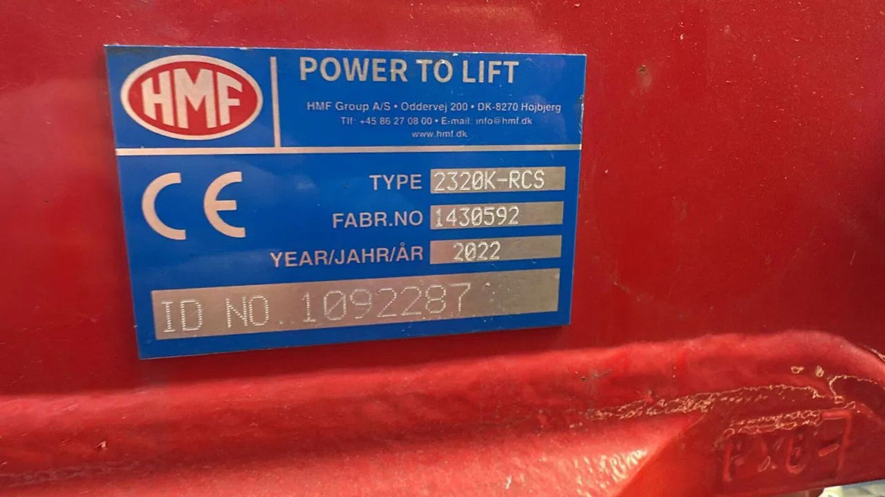 HMF POWER TO LIFT 2320K-RCS K6 (NIEUW) - Кран-манипулятор: фото 5 HMF POWER TO LIFT 2320K-RCS K6 (NIEUW) - Кран-манипулятор: фото 5