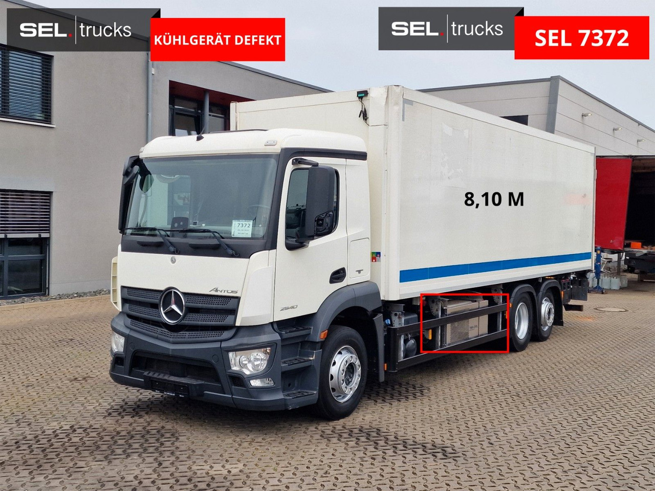 Mercedes-Benz Antos 2540 / Ladebordwand / Lenkachse /Liftachse - Грузовик с закрытым кузовом: фото 2 Mercedes-Benz Antos 2540 / Ladebordwand / Lenkachse /Liftachse - Грузовик с закрытым кузовом: фото 2