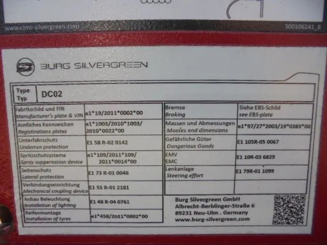 Прицеп-контейнеровоз/ Сменный кузов CIMC DC 02: фото 6