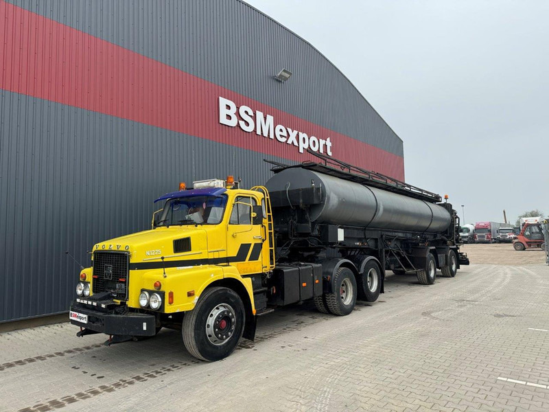 Volvo N12 + bitum spreader semitrailer - Грузовик-цистерна: фото 1 Volvo N12 + bitum spreader semitrailer - Грузовик-цистерна: фото 1