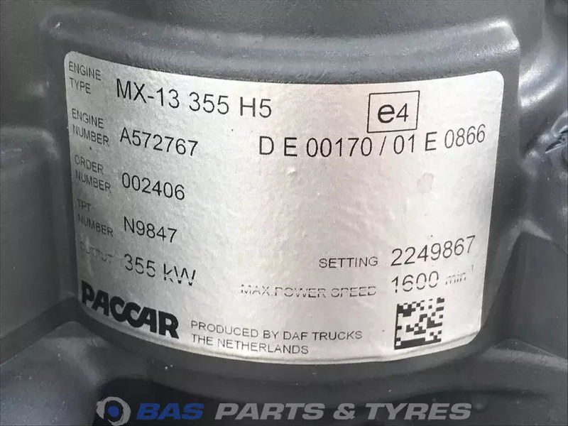 DAF XG+ Motor DAF MX13 355 H5 2304398 - Двигатель для Грузовиков: фото 5 DAF XG+ Motor DAF MX13 355 H5 2304398 - Двигатель для Грузовиков: фото 5