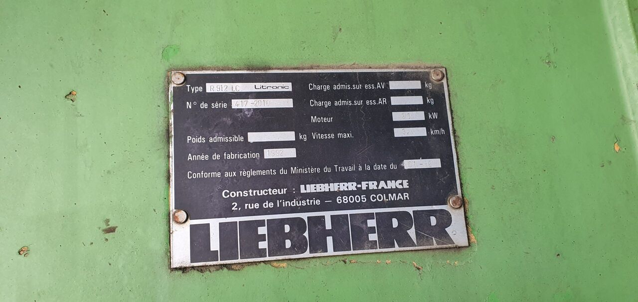 LIEBHERR R912LI - Гусеничный экскаватор: фото 2 LIEBHERR R912LI - Гусеничный экскаватор: фото 2