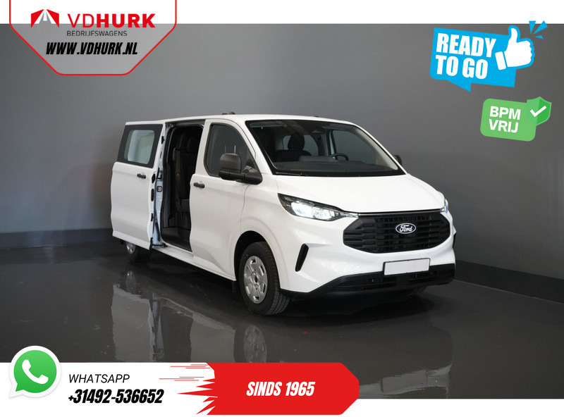 Легковой фургон, Грузопассажирский фургон Ford Transit Custom 320 2.0 TDCI 136 pk L2 BPM VRIJ! DC Dubbel Cabine/ 5 jaar/200.000 km Garantie/ Carplay/ Climate/ Camera/ PDC/ Cruise: фото 8