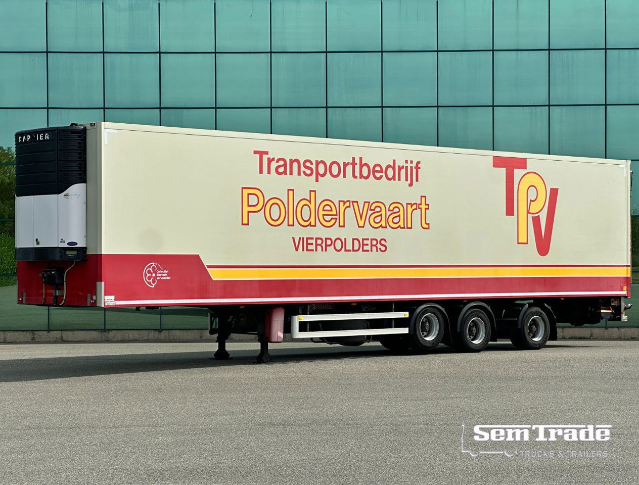 Samro 3-AS Stuuras 3 Tons Achtersluitklep - Полуприцеп-рефрижератор: фото 1 Samro 3-AS Stuuras 3 Tons Achtersluitklep - Полуприцеп-рефрижератор: фото 1