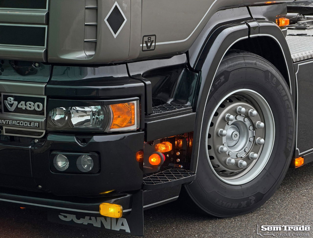 Тягач Scania R164-480 V8 King Retarder Manual Gearbox Showtruck Completely Rebuild Unique Condition: фото 23