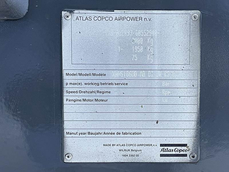 Atlas-Copco XAHS 186 DD - N - Воздушный компрессор: фото 4 Atlas-Copco XAHS 186 DD - N - Воздушный компрессор: фото 4