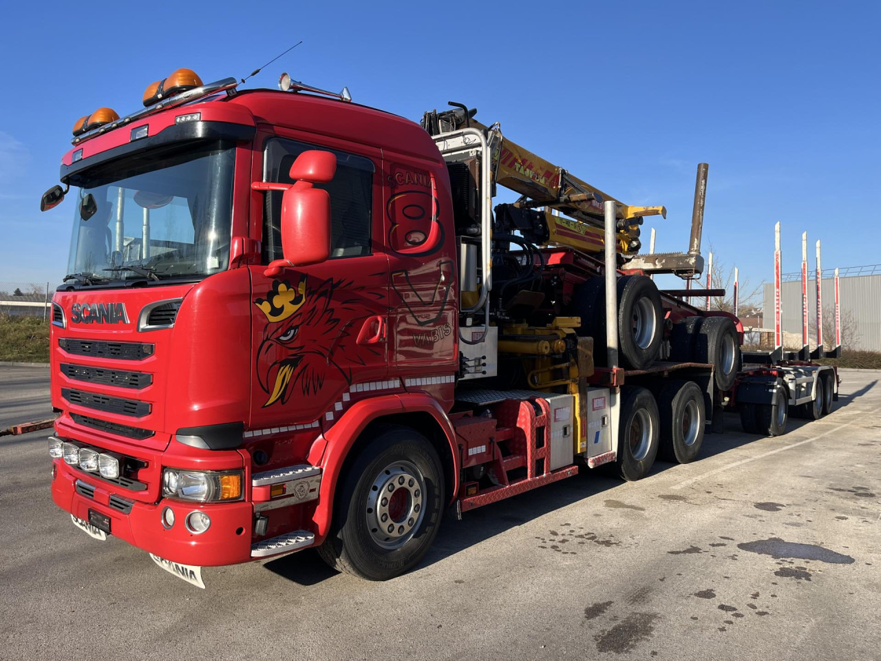 SCANIA porteur + grue AR cabine - Грузовик-шасси: фото 2 SCANIA porteur + grue AR cabine - Грузовик-шасси: фото 2