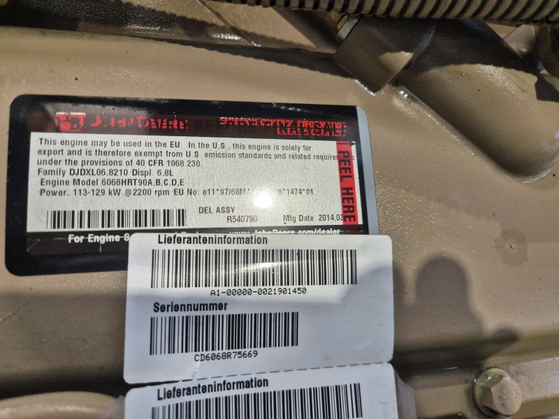 John Deere 6068HRT90 Engine (Agri) - Двигатель для Сельскохозяйственной техники: фото 2 John Deere 6068HRT90 Engine (Agri) - Двигатель для Сельскохозяйственной техники: фото 2