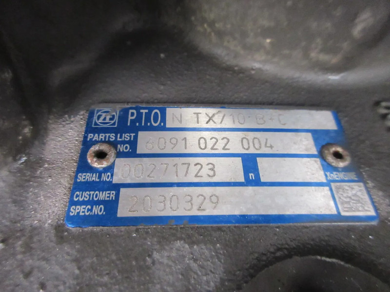 DAF 2030329 P.T.O / N TX/ 10 B+C / 3 D TRAXON TRANSMISSIE MODEL 2020 - Сцепление и запчасти для Грузовиков: фото 5 DAF 2030329 P.T.O / N TX/ 10 B+C / 3 D TRAXON TRANSMISSIE MODEL 2020 - Сцепление и запчасти для Грузовиков: фото 5