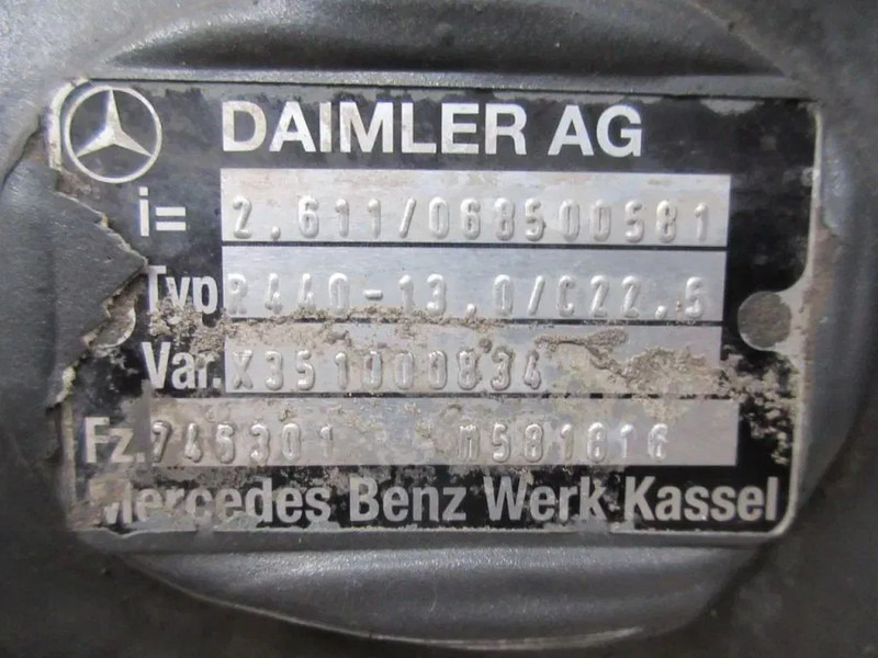 Mercedes-Benz 745.301 / R440-13 0 / C22.5 // 2.611 MERCEDES MP4 EURO 6 DIFFERENTIEEL - Дифференциал для Грузовиков: фото 5 Mercedes-Benz 745.301 / R440-13 0 / C22.5 // 2.611 MERCEDES MP4 EURO 6 DIFFERENTIEEL - Дифференциал для Грузовиков: фото 5