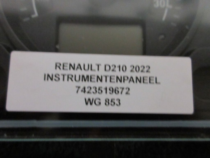 Renault 7423519672 INSTRUMENTENPANEEL RENAULT D210 EURO 6 2022 - Приборная панель для Грузовиков: фото 3 Renault 7423519672 INSTRUMENTENPANEEL RENAULT D210 EURO 6 2022 - Приборная панель для Грузовиков: фото 3