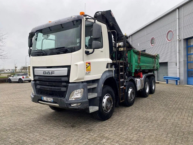 DAF CF410 / 8X4 / BIG AXLE / FULL-STEEL /2 SIDE TIPPER/ ONLY:363247 KM / AUTOMATIC / EURO-6 / 2014 - Автоманипулятор: фото 1 DAF CF410 / 8X4 / BIG AXLE / FULL-STEEL /2 SIDE TIPPER/ ONLY:363247 KM / AUTOMATIC / EURO-6 / 2014 - Автоманипулятор: фото 1