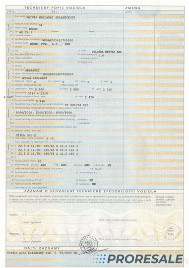 Самосвальный прицеп KÖGEL AK 24 P - třístranný sklápěč 12 m3: фото 7