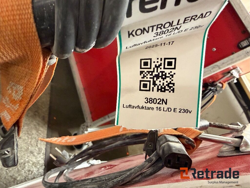 2 Luftrenare/1 Luftavfuktare - Промышленное климатическое оборудование: фото 4 2 Luftrenare/1 Luftavfuktare - Промышленное климатическое оборудование: фото 4