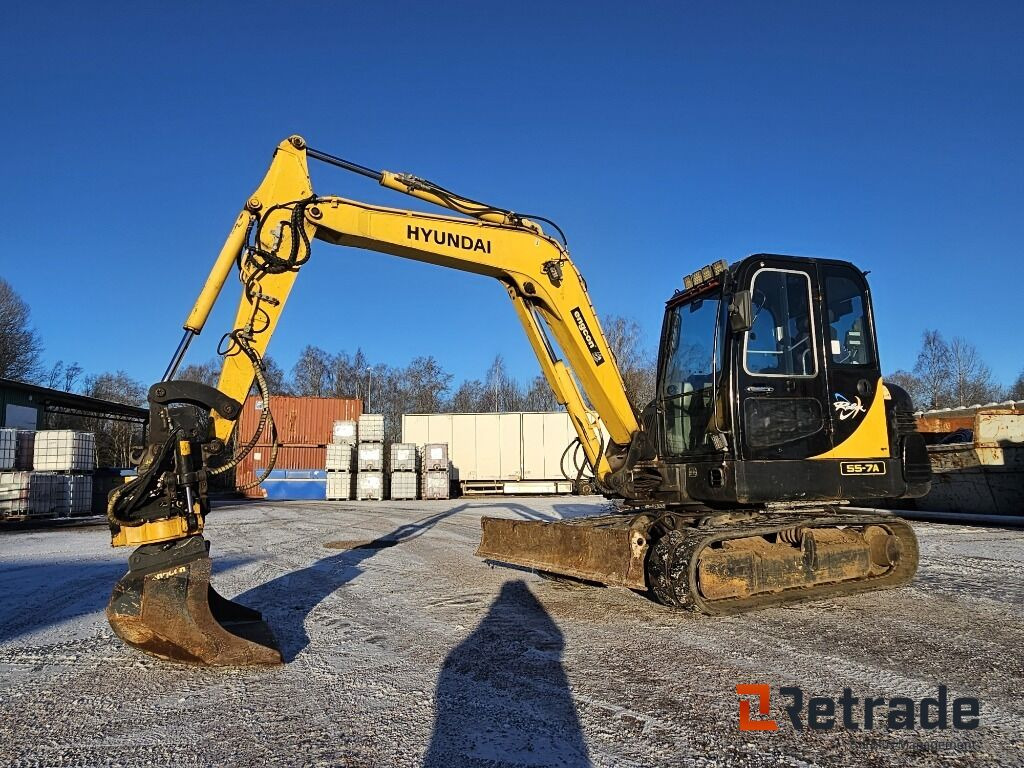 Grävmaskin Hyundai R55-7A Engcon tiltrotator - Строительная техника: фото 1 Grävmaskin Hyundai R55-7A Engcon tiltrotator - Строительная техника: фото 1