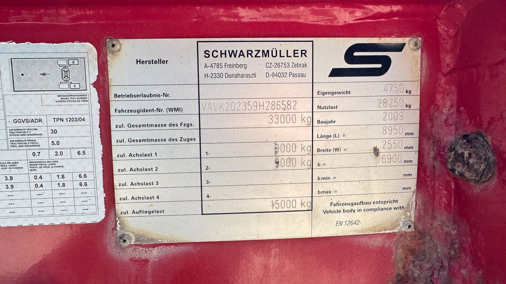 Самосвальный полуприцеп Schwarzmüller K202 2-Axle Tipper - Taurpaulin: фото 19
