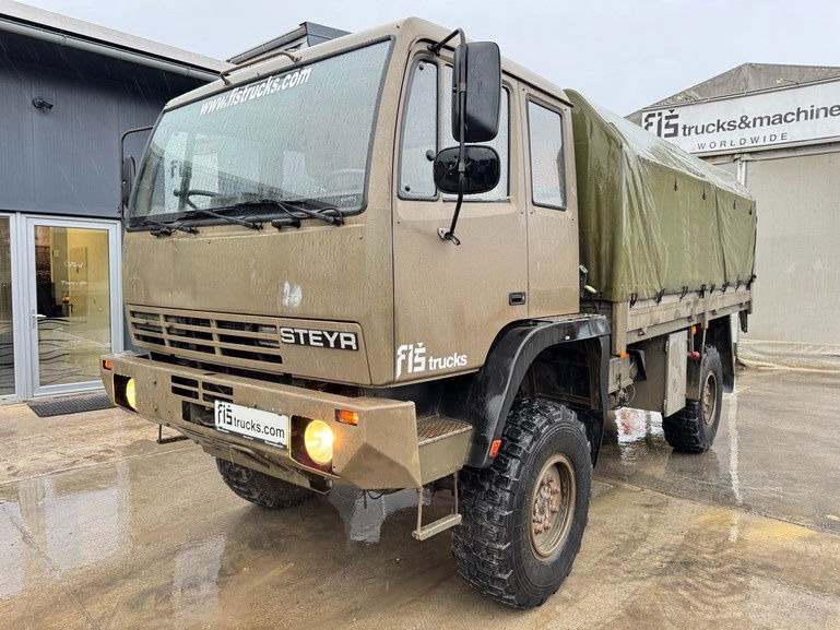 Steyr 12M18 4X4 stake body - ex. truck - Тентованный грузовик: фото 1 Steyr 12M18 4X4 stake body - ex. truck - Тентованный грузовик: фото 1