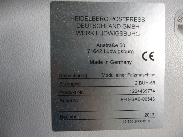 Heidelberg Stahlfolder PFH-82 pallet feeder with SSP-82 slitter shaft station - Фальцовщик: фото 5 Heidelberg Stahlfolder PFH-82 pallet feeder with SSP-82 slitter shaft station - Фальцовщик: фото 5