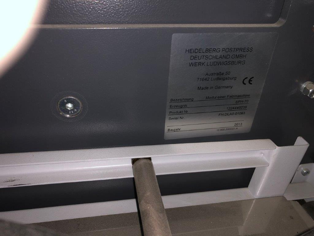 Heidelberg Stahlfolder SPH-70 stream delivery - Фальцовщик: фото 4 Heidelberg Stahlfolder SPH-70 stream delivery - Фальцовщик: фото 4