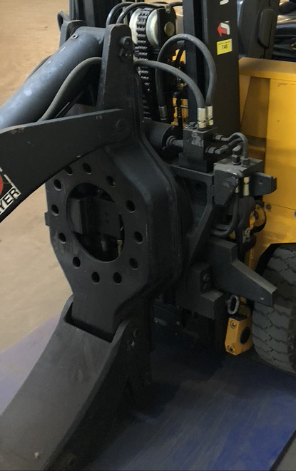 Электропогрузчик Three-wheel electric front loader Jungheinrich EFG DF 15 with duplex mast and Meyer roller clamp: фото 13
