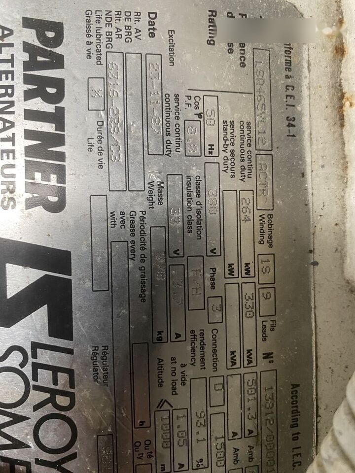 Электрогенератор SDMO 330 kVa Cummins: фото 9 Электрогенератор SDMO 330 kVa Cummins: фото 9